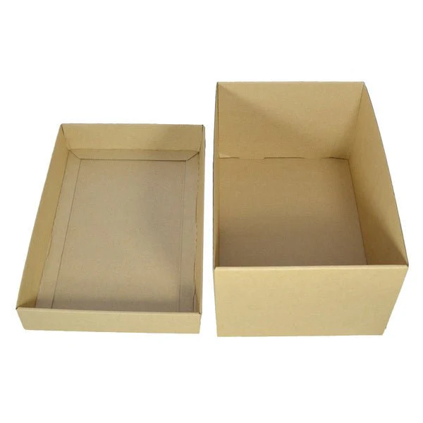 Two Piece Cardboard Shoe Box - 150mm High - Base & Lid - Image 3