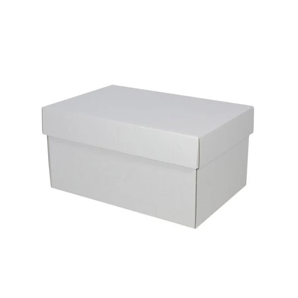 Two Piece Cardboard Shoe Box - 150mm High - Base & Lid - Image 4