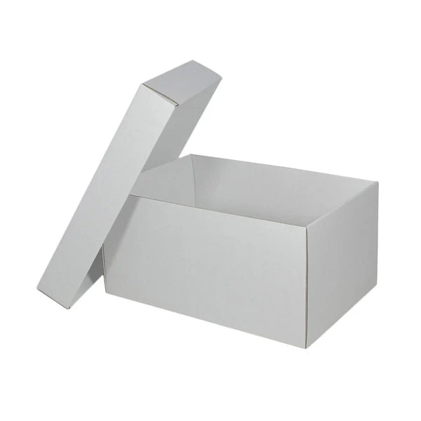 Two Piece Cardboard Shoe Box - 150mm High - Base & Lid - Image 5