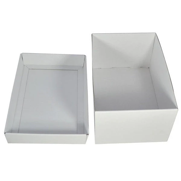 Two Piece Cardboard Shoe Box - 150mm High - Base & Lid - Image 6