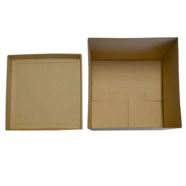 Two Piece Square Cardboard Gift Box 300mm Cube - Image 3