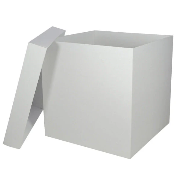 Two Piece Square Cardboard Gift Box 300mm Cube - Image 6